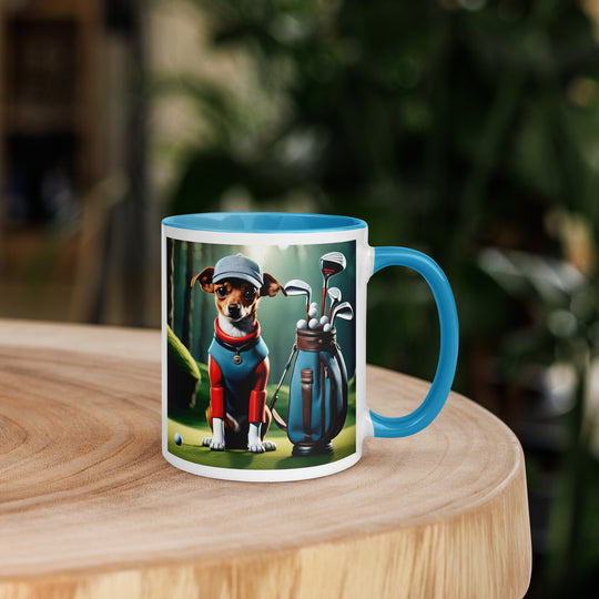 Chiweenie Golfer- Mug with Color Inside