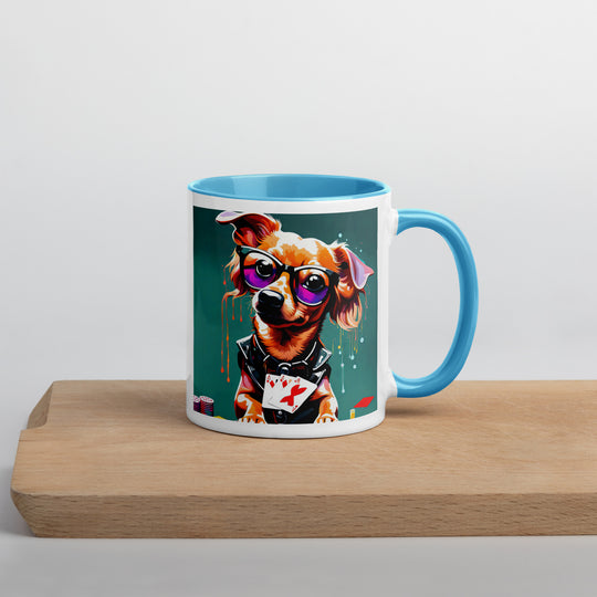 Chiweenie General- Mug with Color Inside v8