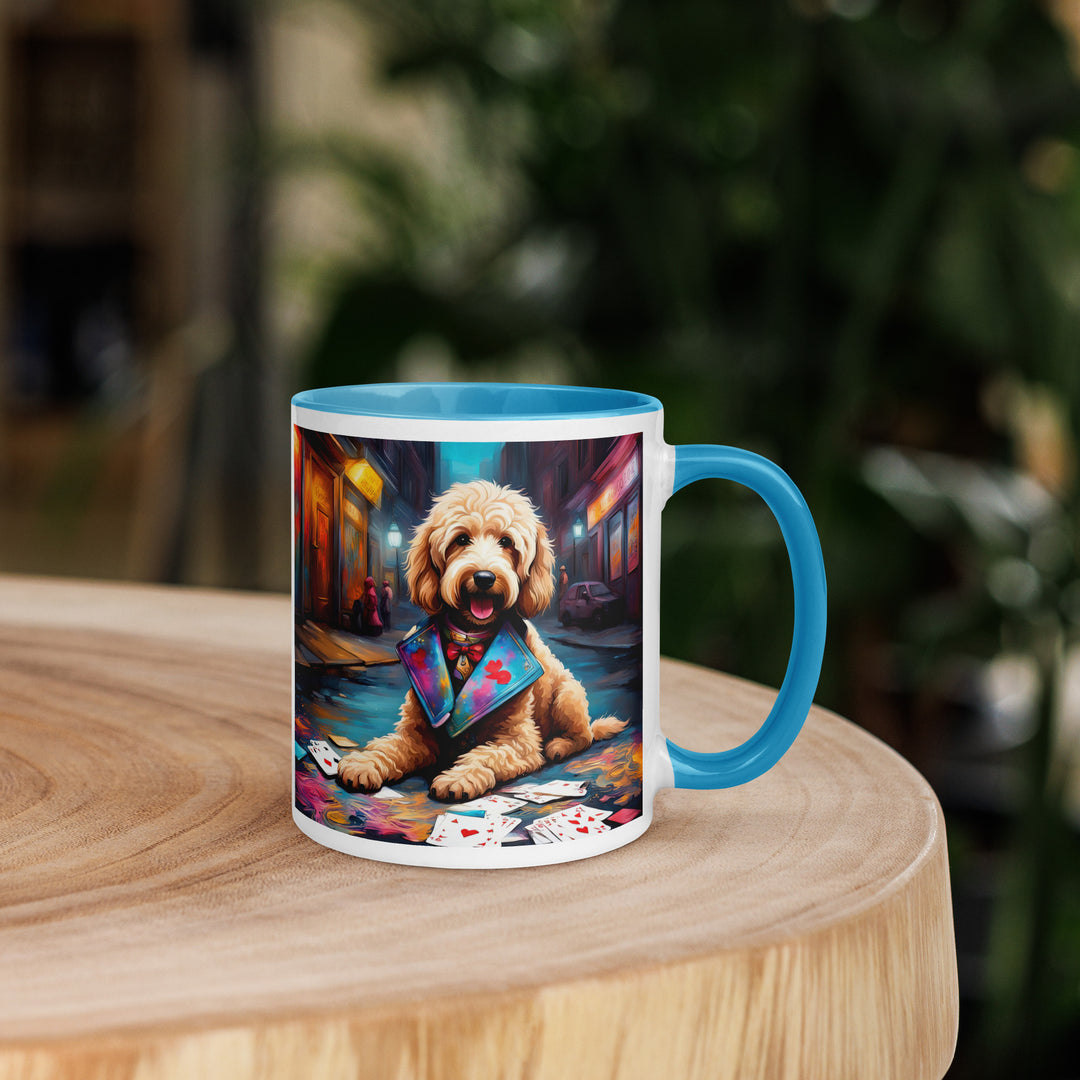 Goldendoodle- Mug with Color Inside v19