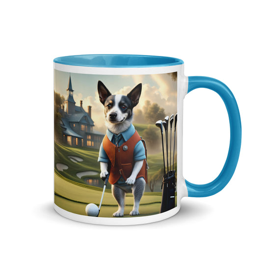 Texas Heeler Golfer- Mug with Color Inside