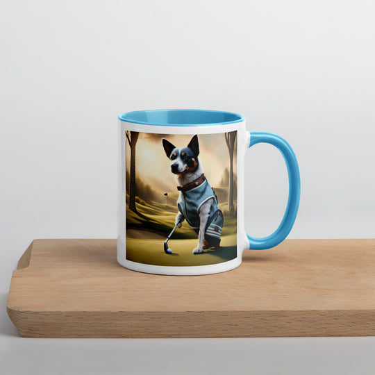 Texas Heeler Golfer- Mug with Color Inside v2