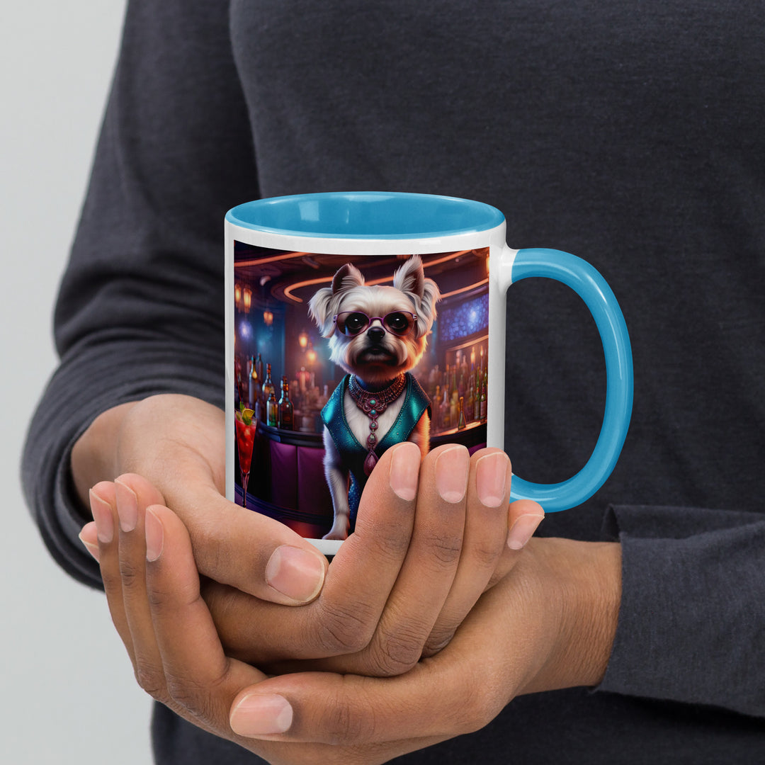 Pugapoo General- Mug with Color Inside v6