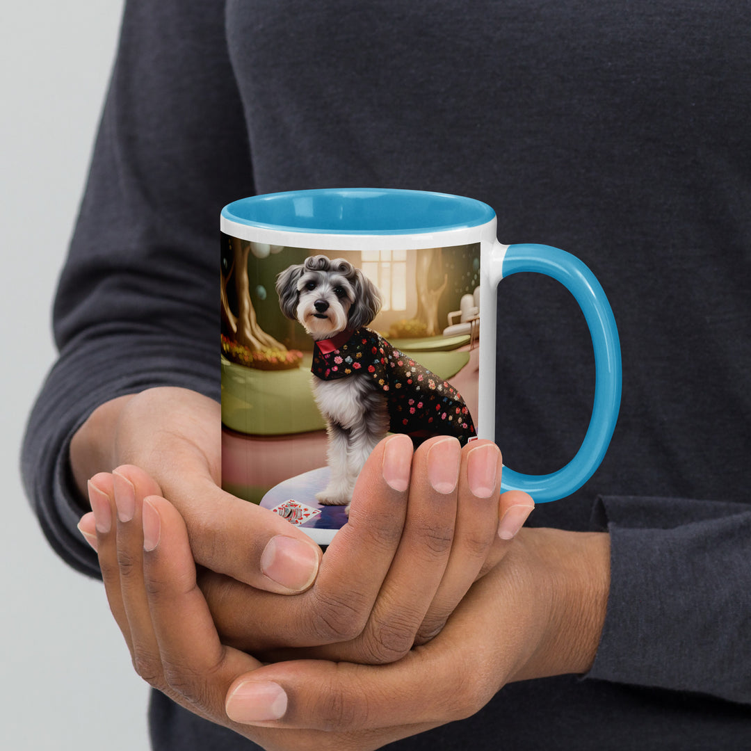 Schnoodle Golfer- Mug with Color Inside v7