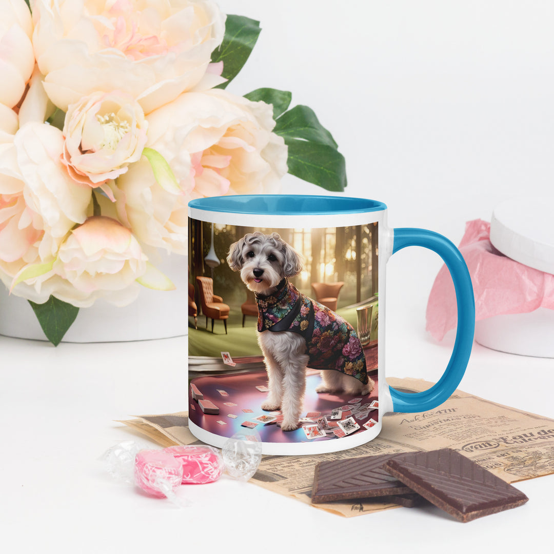 Schnoodle Golfer- Mug with Color Inside v8