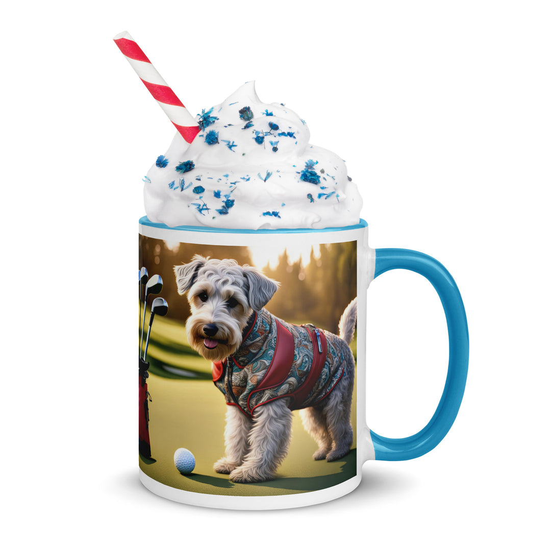 Schnoodle Golfer- Mug with Color Inside v10