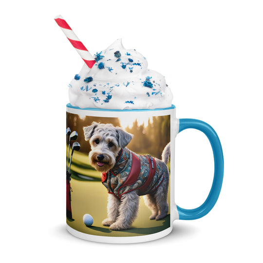 Schnoodle Golfer- Mug with Color Inside v10