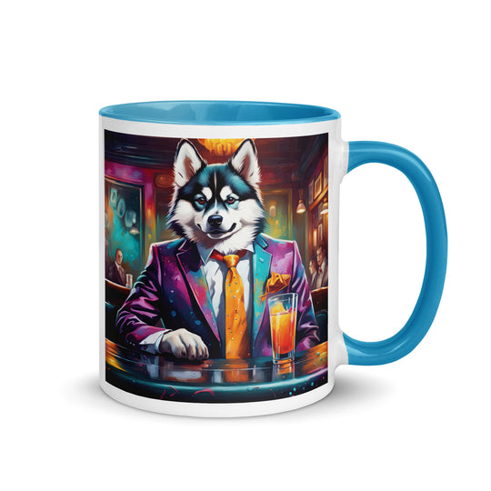 Pomsky General- Mug with Color Inside v6