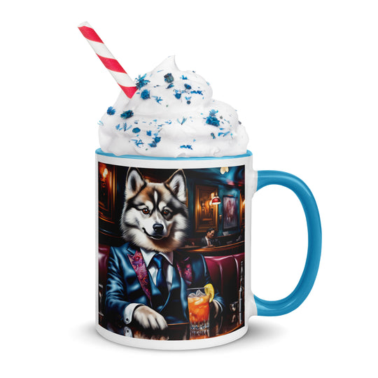 Pomsky General- Mug with Color Inside v11