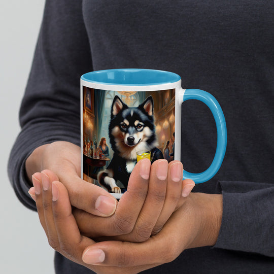 Pomsky General- Mug with Color Inside v14