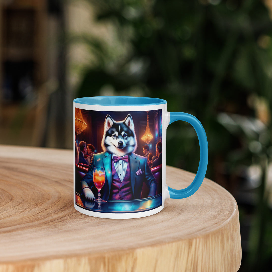 Pomsky General- Mug with Color Inside v12