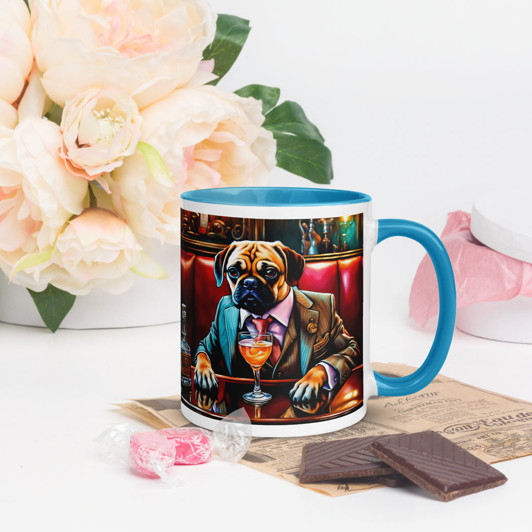 Puggle General- Mug with Color Inside v8