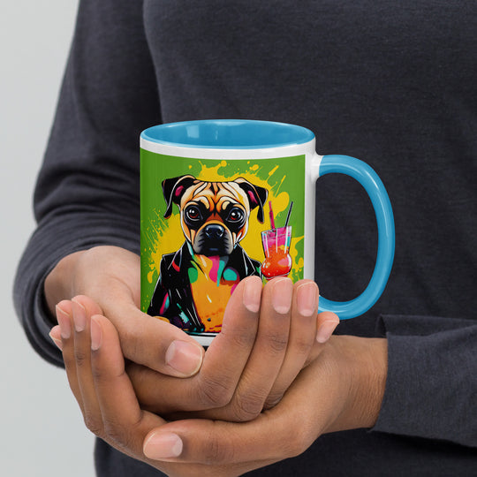 Puggle General- Mug with Color Inside v10