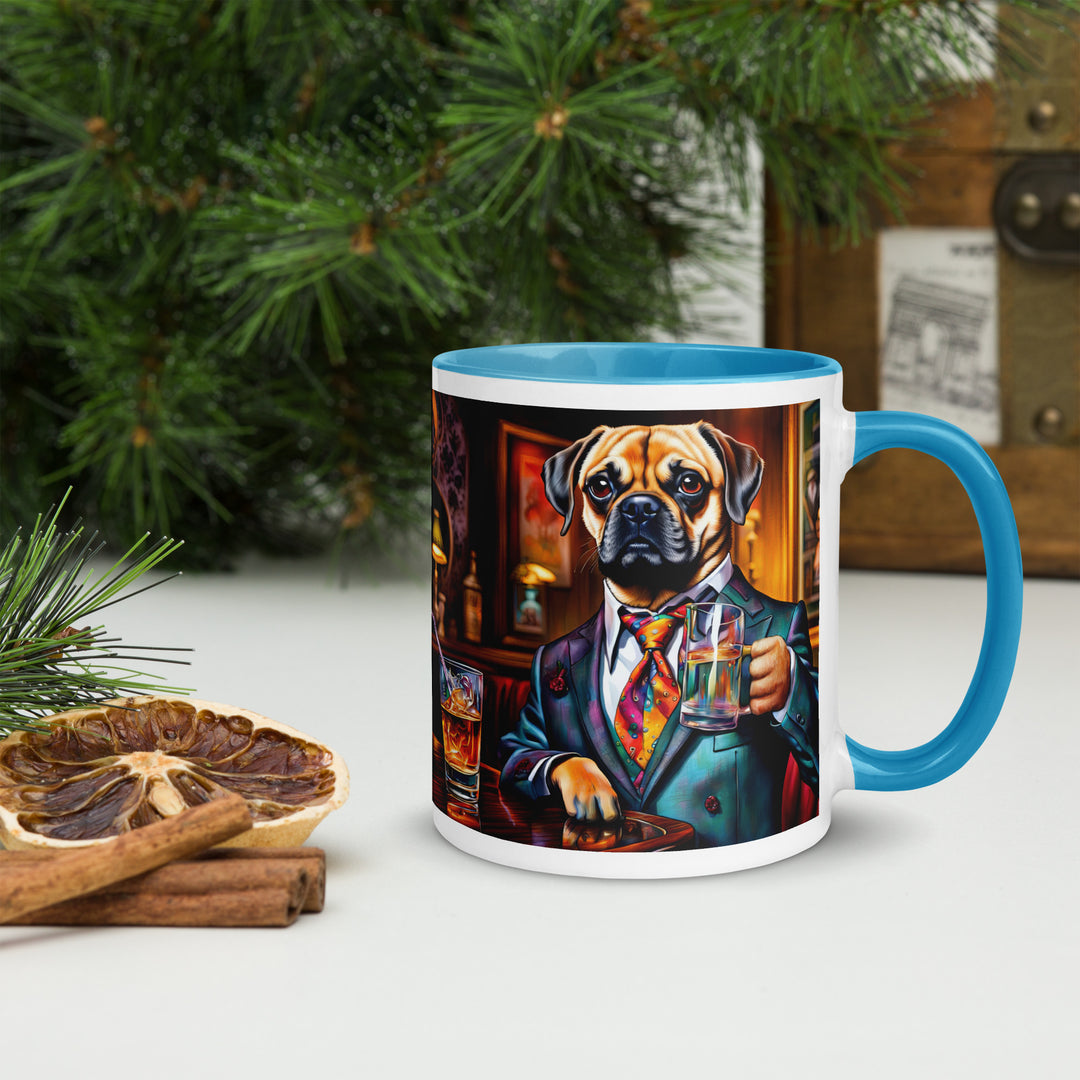 Puggle General- Mug with Color Inside v15