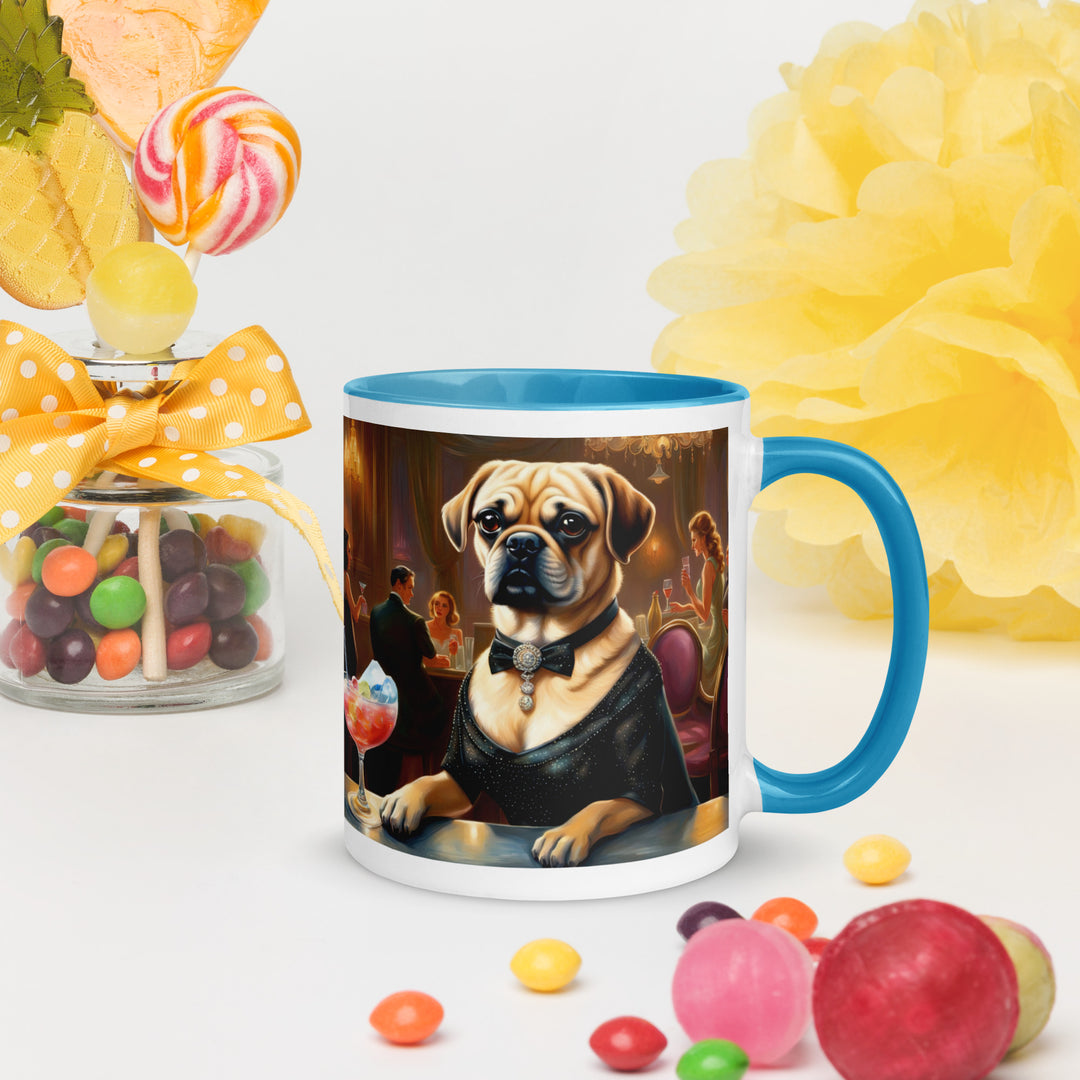 Puggle General- Mug with Color Inside v16