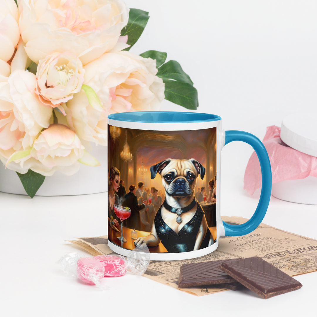 Puggle General- Mug with Color Inside v19