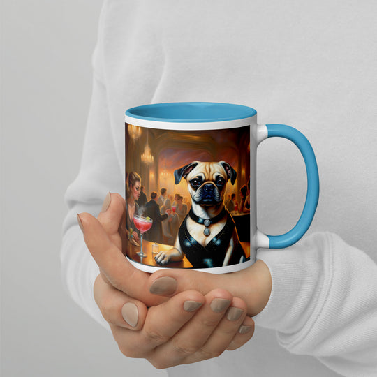 Puggle General- Mug with Color Inside v19