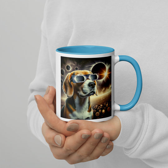 Beagle Eclipse- Mug with Color Inside v2