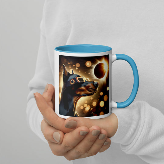 Doberman Pincher Eclipse- Mug with Color Inside