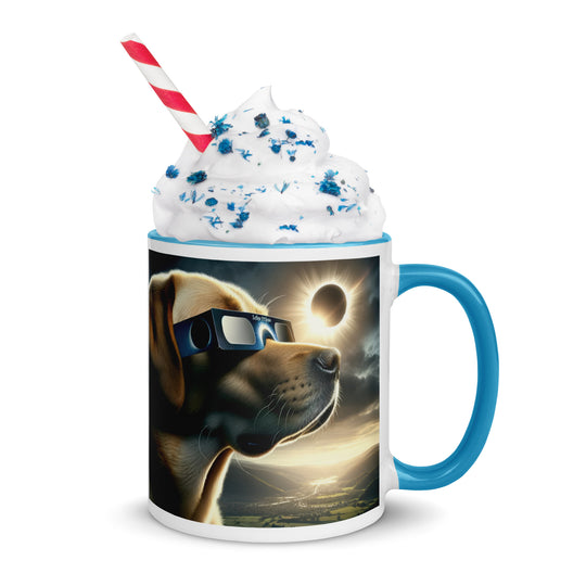 Labrador Retriever Eclipse- Mug with Color Inside v2