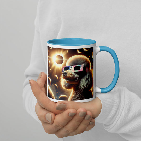 Poodle Eclipse- Mug with Color Inside v2