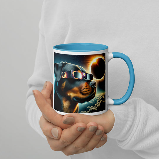 Rottweiler Eclipse- Mug with Color Inside v2