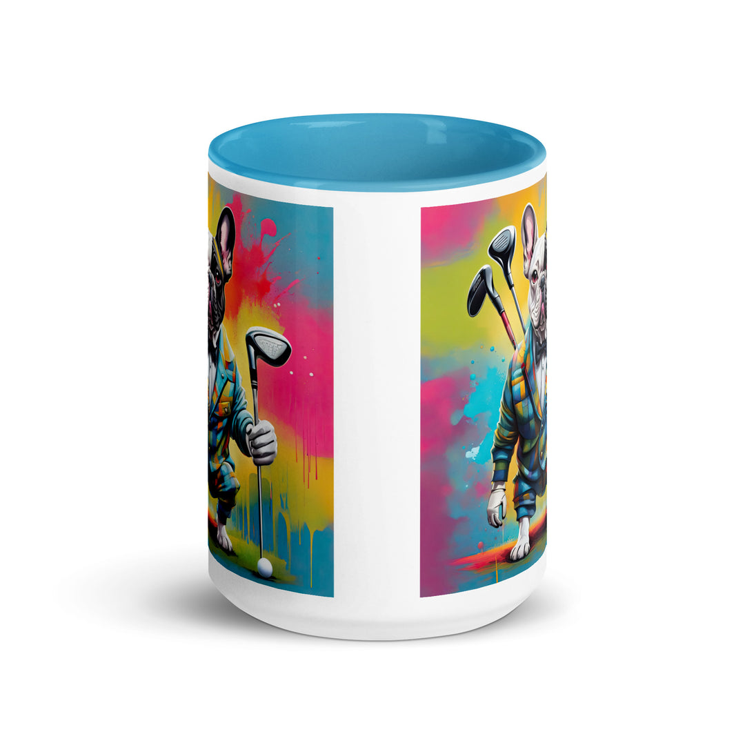 Mug with Color Inside-French Bulldog V2