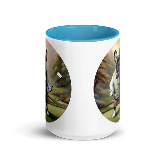 Mug with Color Inside-French Bulldog V3