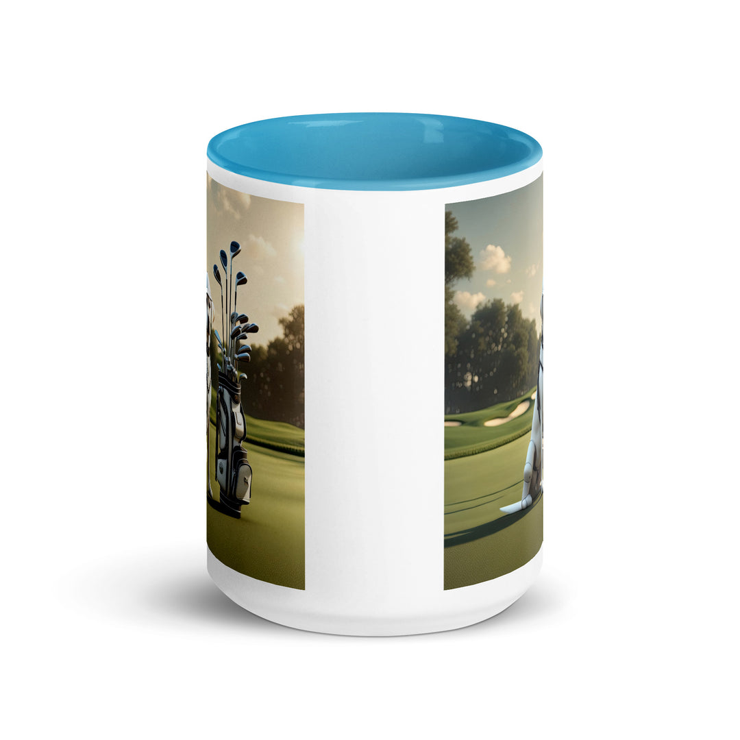 Mug with Color Inside-Labrador Retriever Golfer V5