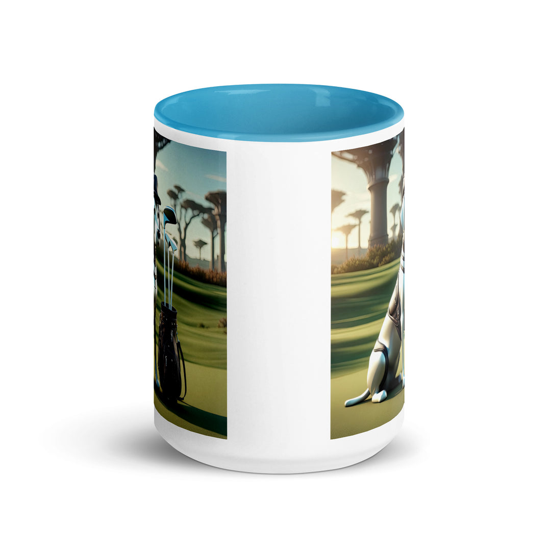 Mug with Color Inside-Labrador Retriever Golfer V11