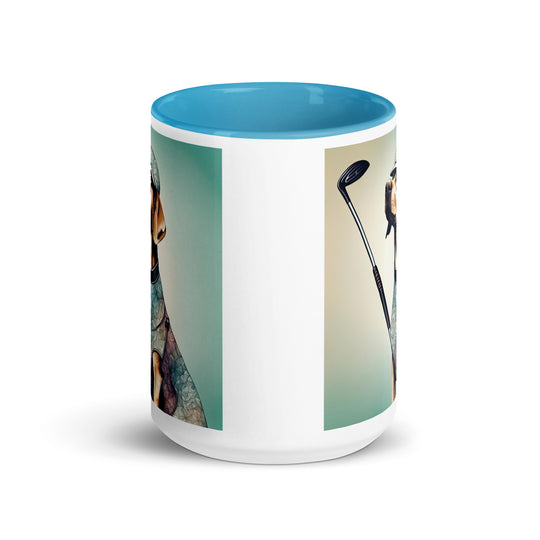 Mug with Color Inside-Labrador Retriever Golfer Labrador Retriever Golfer V18