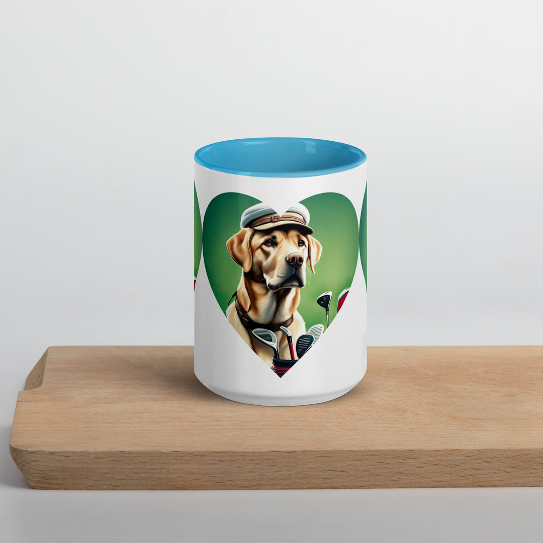 Mug with Color Inside-Labrador Retriever Golfer V26