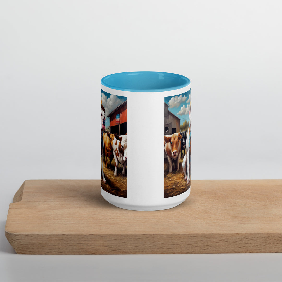 American Bulldog- Mug with Color Inside v2