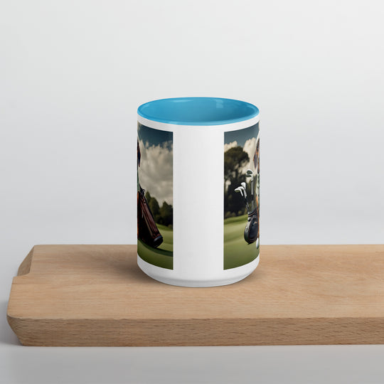 Dachshund Golfer- Mug with Color Inside