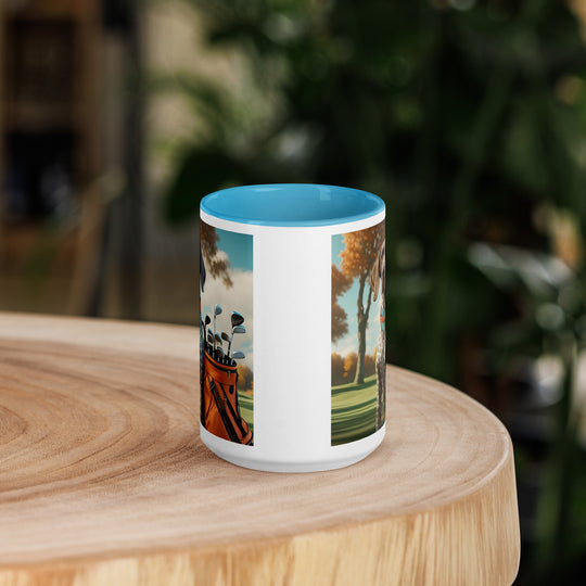 German Shorthaired Pointer Golfer- Mug with Color Inside