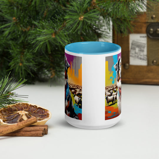 Australian Shepherd- Mug with Color Inside v3