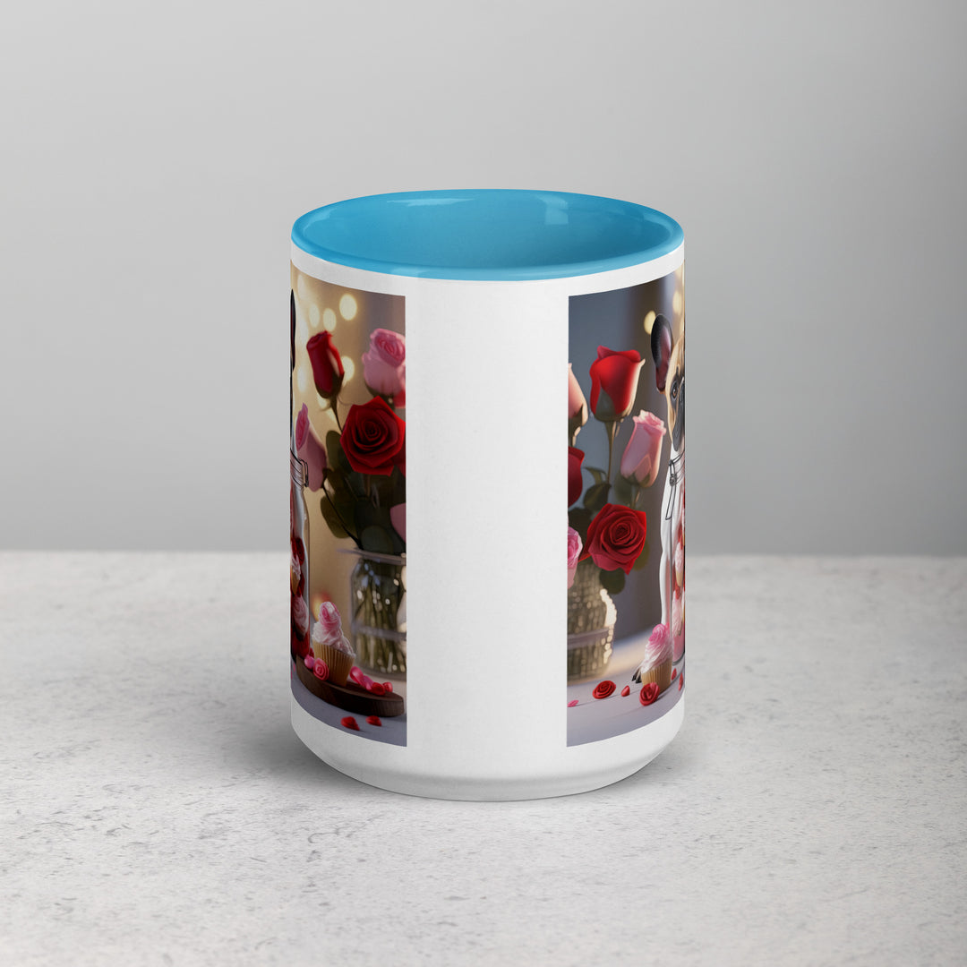 French Bulldog Romantic- Mug with Color Inside v2