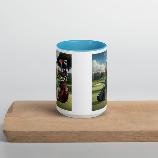 Cockapoo Golfer- Mug with Color Inside