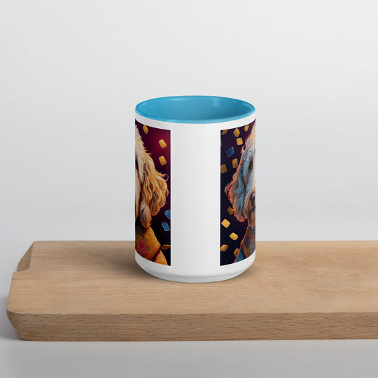 Goldendoodle- Mug with Color Inside v12