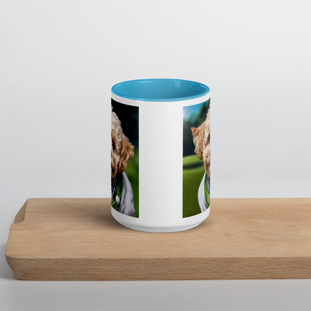 Maltipoo Golfer- Mug with Color Inside v2