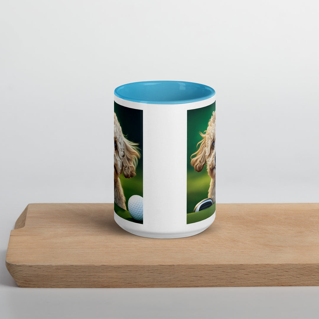 Maltipoo Golfer- Mug with Color Inside v6