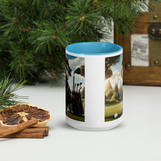 Pekapoo Golfer- Mug with Color Inside v3