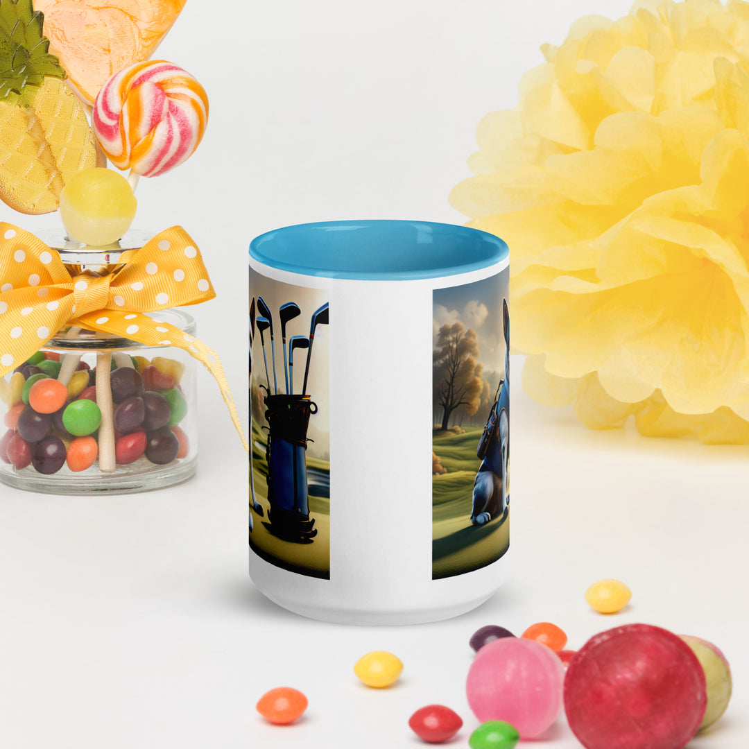 Texas Heeler Golfer- Mug with Color Inside v7