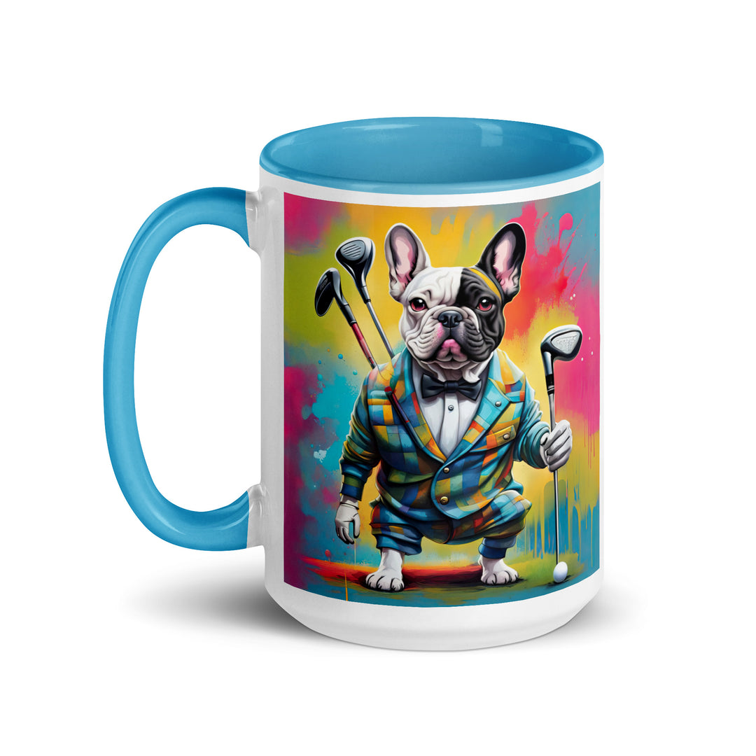 Mug with Color Inside-French Bulldog V2