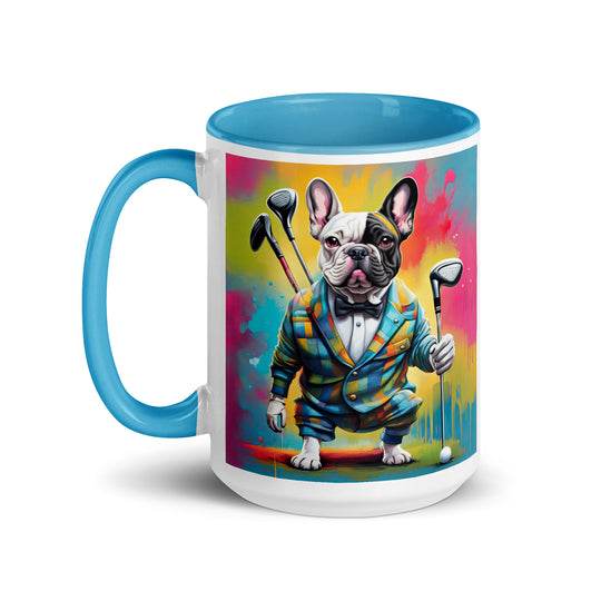 Mug with Color Inside-French Bulldog V2