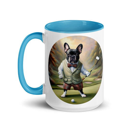 Mug with Color Inside-French Bulldog V3