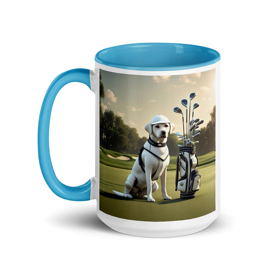 Mug with Color Inside-Labrador Retriever Golfer V5