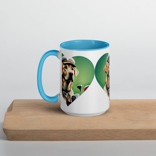 Mug with Color Inside-Labrador Retriever Golfer V26