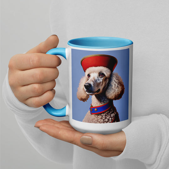 Poodle- Mug with Color Inside v3