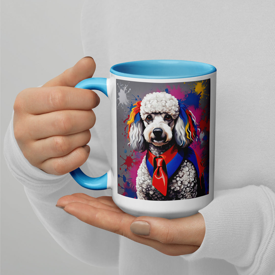 Poodle- Mug with Color Inside v4