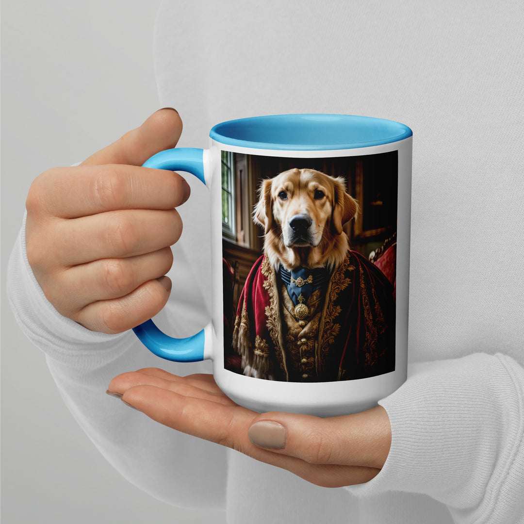 Golden Retriever- Mug with Color Inside V3